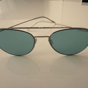 Montblanc Unisex Silver Green Sunglasses 54mm – Authentic